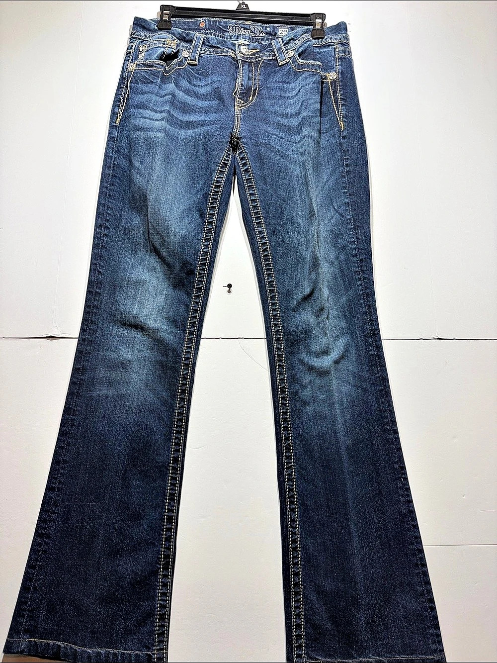 Miss Me Mid-Rise Easy Boot Jeans Blue Waist 29/33